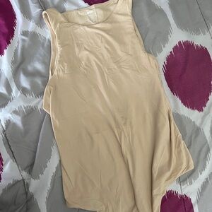 Skims Beige Sleeveless Bodysuit